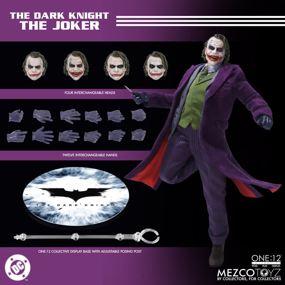 The Dark Knight Action Figure 1/12 Joker 17 cm